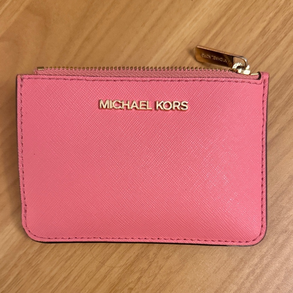 Michael Kors Pink and Gold KeyChain Wallet